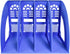 Lemical 4 Compartments Open Section Plastic Magazine File Holder, Desk Organizer for Office & Home