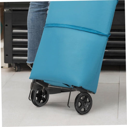 2pcs PRETYZOOM Lightweight Shopping Trolley Wheels Replacement for Grocery Cart Caster Small Rolling Cart Wheels