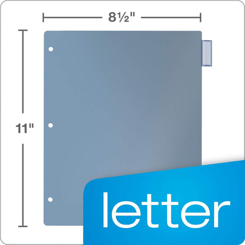 Cardinal 84019 Poly Index Dividers, Letter, Multicolor, 8-Tabs/Set, 4 Sets/Pack