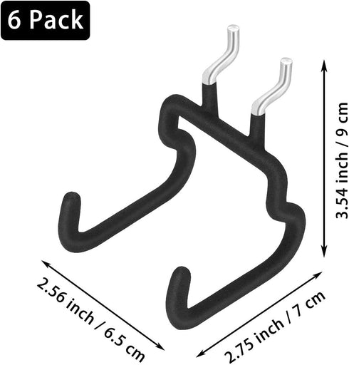 6PCS Pegboard Drill Holder | Pegboard Hooks and Accessories for Tool Storage and Display