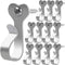 Dreecy 60 Packs String Light Hooks for Outside Stainless Steel Outdoor Light