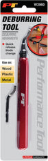 Performance Tool W2960 Pipe Reamer and Deburring Tool for Metal, PVC, Conduit with Swivel Head and Quick Release Blade