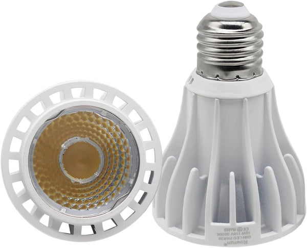 2 Pack PAR20 LED Bulbs, 100W Equivalent, 16W, Dimmable 3000K Warm White, 1200LM E26 Indoor Flood Light
