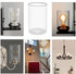 MISUOVERRE 2 pack, 1-5/8-inch 4, 6.5" Clear Glass Cylinder Shade, Pendant Lights Shade Fixture Replacement Globes