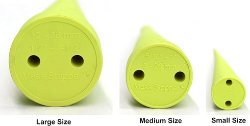 Universal Rubber Plugs and Caps for Hydraulic Oil Hoses and Fittings - 2 Large, 2 Medium, 2 Small