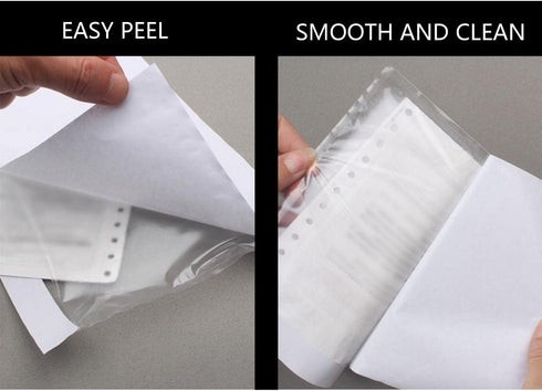 Clear Self-Adhesive Packing List Envelopes - Label Pouches for Shipping Mailing Bags (7.5" x 5.5", 100 Pack)