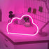 YouOKLight Neon Cloud Sign, LED Wall Light Night Lights, Battery or USB Powered for Bedroom Decor, Pink