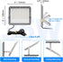 35W 3500lm 5.9FT IP66 6000K 2 Pack Ceena Plug in LED Flood Lights Outdoor, Super Bright LED Work Light with Plug