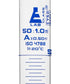 EISCO Graduated Cylinder, 50ml - Class A Tolerance ±0.50ml - Round Base - Blue Graduations - Borosilicate 3.3 Glass
