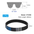 uxcell 2pcs HTD-5M Rubber Timing Belt 92 Teeth, 460mm Pitch Length x 20mm Width x 3.6mm Height, Closed Loop Pulley Timing Belt