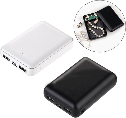 cunueae Portable Power Bank-shaped Jewelry Concealer, Hidden Compartment Coin Concealer, Valuables Storage Box, Travel