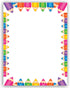 School Border Stationery USA Made Teacher Letterhead, 60 Letterhead Sheets, 8.5 x