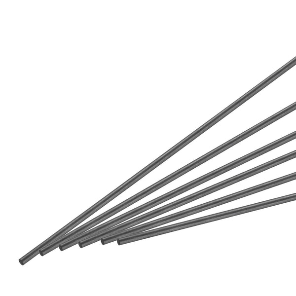 MECCANIXITY 12 Pack Carbon Fiber Rod, 2.5mm x 150mm for DIY Tool, Quadcopter Arm, RC Plane Wing Tube
