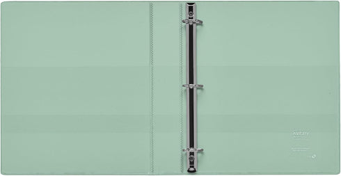 Avery Heavy-Duty View 3 Ring Binders, Customizable Cover, 1.5 Inch Slant Rings, 1 Sage Binder