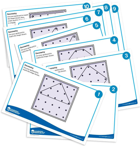 Classpack 7 Inches Set 10 5+ Learning Resources Geoboards, Each, of Geoboards, Ages