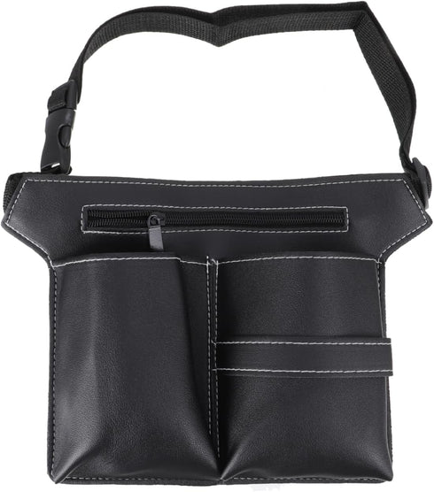 Mikinona Hairdressing Pouch Belt Waist Bag with Adjustable Strap Large Capacity Scissors Holster for Barber Stylist