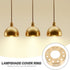 Angoily Copper Bracket Lampshade Cover Ring for Reverse Glass Fixtures Light Fixture Collar Ring for Easy Installation