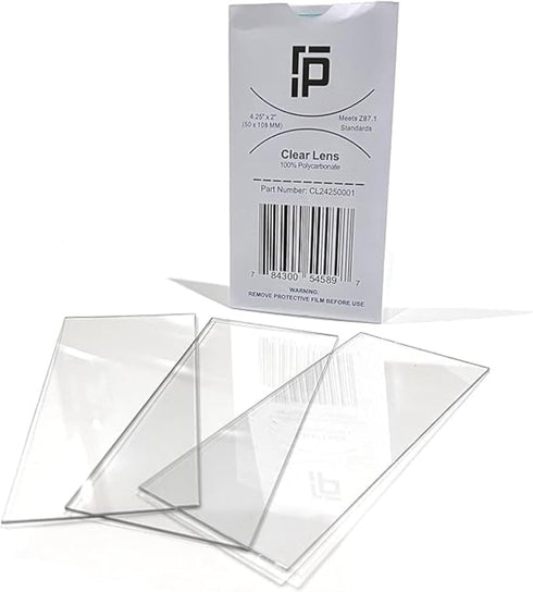 Ridge Products 10 Pack of 2x4.25 Clear Welding Lenses, Replacement Clear Welding