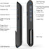 Norwii N76 Rechargeable Presentation Clicker, Long Range Wireless Presenter for PowerPoint, Black with Red Light