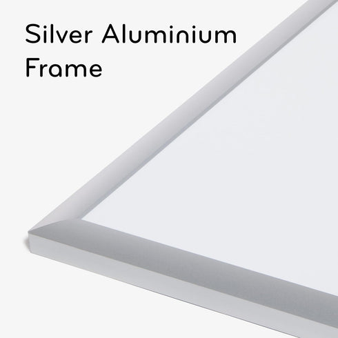 U Brands Dry Erase Board, 23"x17", Silver Aluminum Frame with Melamine Surface