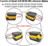 Battery Adapter for DEWALT 18V/20V MAX & Milwaukee M18 Lithium Battery Power Mount Connector Dock