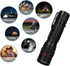 10 Pack Small Mini LED Flashlights, Single Mode Zoomable Flashlight AA Battery Powerful Flashlights with Pocket Clip