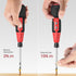 Cordless Electric Screwdriver, Rechargeable Mini Electric Screwdriver Set (Black & Red)