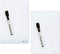 Quartet Glass Desktop Notepad, 9" x 6", Whiteboard, Dry Erase Surface, 2 Pack