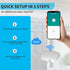 STALDRIX 2.4GHz 10m 128 Setup White Mesh Bluetooth WiFi Gateway - Only, Coverage Devices, Compatible with Tuya Alexa