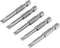 U Shaped Screwdriver Bit Set, 5 Pcs S2 Alloy Steel 50mm Length, 1/4" Hex Shank