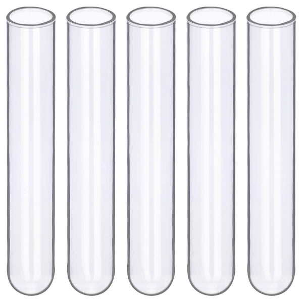Glass Test Tubes, Pack of 100, Sturdy Round Bottom Clear Test Lab Tubes