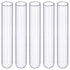 Glass Test Tubes, Pack of 100, Sturdy Round Bottom Clear Test Lab Tubes