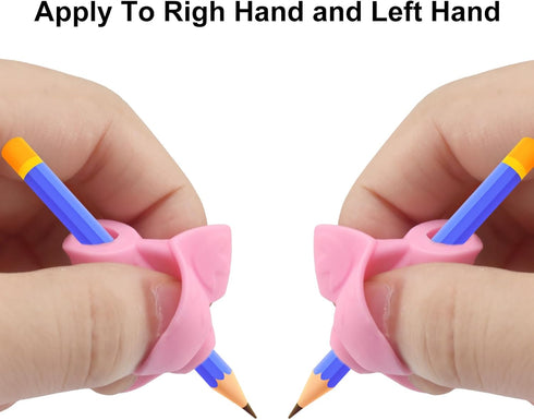 Kyuionty 8 Pcs Silicone Pencil Grips for Kids Handwriting, Multicolor Aid Pencil Holder Teaching Supplies for Toddlers