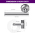 1 Pack JOMOLA Stainless Steel Toilet Paper Holder, Suction Cup Bathroom Tissue Roll Paper Towel Holder, No Drill Wall