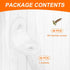 20pcs 0.7"x0.9" (16.6x23.1mm) 90 HARFINGTON Plastic l Brackets Small Round l Shape Bracket Degree Right Angle Corner