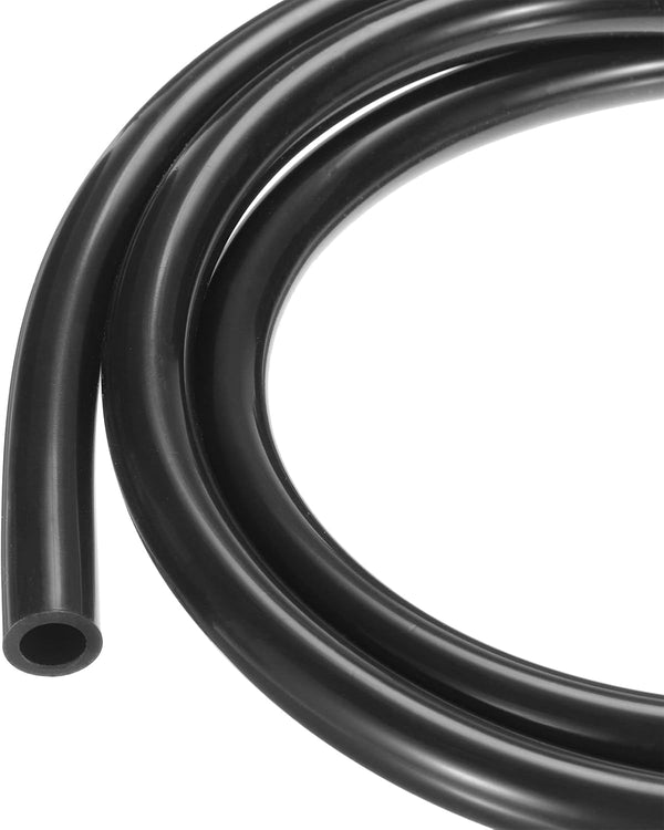 10ft Black Silicone Tubing 9.5mm(3/8") ID x 14.3mm(9/16") OD, Pure Silicone Hoses for Pump Siphoning, Draining, Brewing