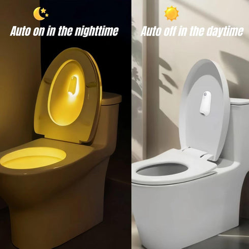 2 Pack 2026 Toilet Night Light Motion Sensor Activated, Rechargeable RGB Toilet Bowl Light, Birthday Gifts for Women
