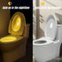 2 Pack 2026 Toilet Night Light Motion Sensor Activated, Rechargeable RGB Toilet Bowl Light, Birthday Gifts for Women
