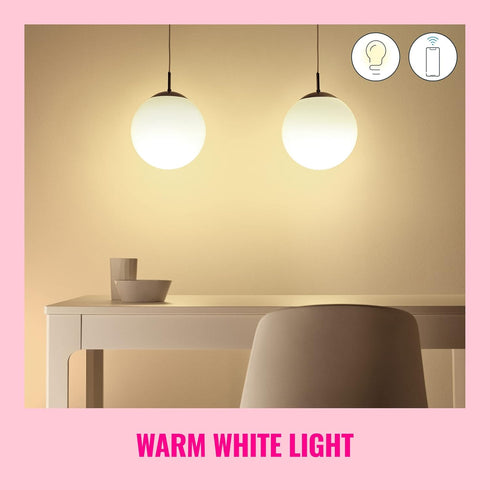 WiZ Connected 60W A19 LED Smart Light Bulbs, E26 Smart Bulb, Control with Voice or App, 2 Pack