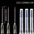 100Pack 22Ga 1Inch/25mm Disposable Dispensing Lab Supplies, Individually Sealed Packaging