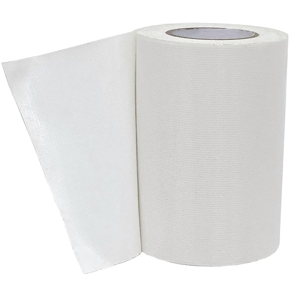 White Repair Tape, 8" x 30ft, Strong Adhesive Waterproof Tape for Indoor/Outdoor Use, RV, Boat, Tarp Repair