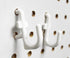 JSP Manufacturing Non-Locking Plastic J Hook Style Hooks, Garage Tool Storage Pegboard Accessories (500, White)