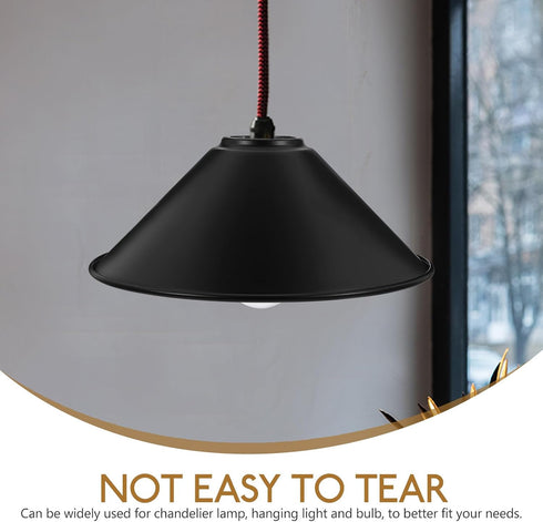 8.46 Inch UPKOCH Industrial Style Metal Lampshade Black Vintage Pendant Light Shade for Hanging Light Fixtures