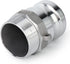TAISHER 2PCS Aluminum Cam & Groove Hose Fittings, 1-1/2" Plug x 1-1/2" NPT Male, Global Type F