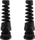 2 Pcs Black PG7 Cable Gland, Waterproof IP68 Nylon Joint with Flex Spiral Strain Relief for 4.5-7.8mm Wire