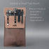 diodrio Pocket Protector Leather Pen Pouch Holder - Organizer for Shirts, Lab Coats, Holds 5 Pens, 2 Per Pack