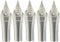 Gullor 5PCS Fountain Pen Nibs, Silver, Medium Nib for Jinhao 250/301/500/5099/8802/9009/5000