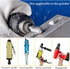 Tungsten Carbide Burr Bits - 1/2" Cutter Head, 1/4" Shaft Double Cut Rotary File Tool for Metal Woodworking