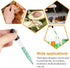 Eye Dropper Set for Essential Oils, 8Pcs Pipettes Dropper with Black Rubber Head, 1ml Dropper Measurer