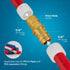 Pex-A 5/8" Straight Brass Coupling Expansion Pex F1960 Coupler for Pex-A-Tubing Connection (Pack of 5)